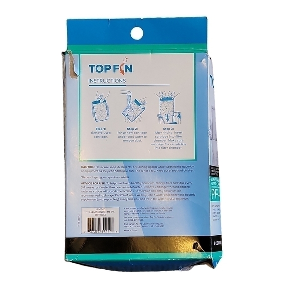 5/$13 Top Fin Silenstream PF-L Refill for PF20, PF30, PF40 & PF75 Power Filters - Picture 4 of 8